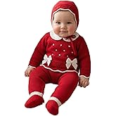 Dulce de Fresa Baby Knit 3-Piece Outfit Boys Girls Warm Long Sleeve Infant Clothes Set - Made in Spain