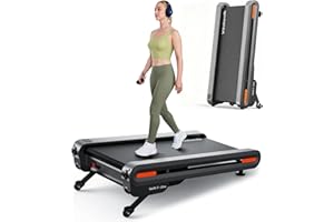 Walking Pad Treadmill with Auto Incline, Vitalwalk Wide Full Deck, 400lbs/350lbs Capacity, Portable Under Desk Treadmills for Home Office, 3.0HP Brushless, Vertical Space-Saving, Ambient Light, APP