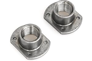 heyous 10pcs Weld Nuts, M12 Tab Base UNC Carbon Steel Machine Screw 4 Projection Silver