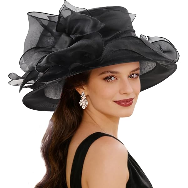 Amazon.com: TLMNU Organza Fascinator Hat Women display picture 2