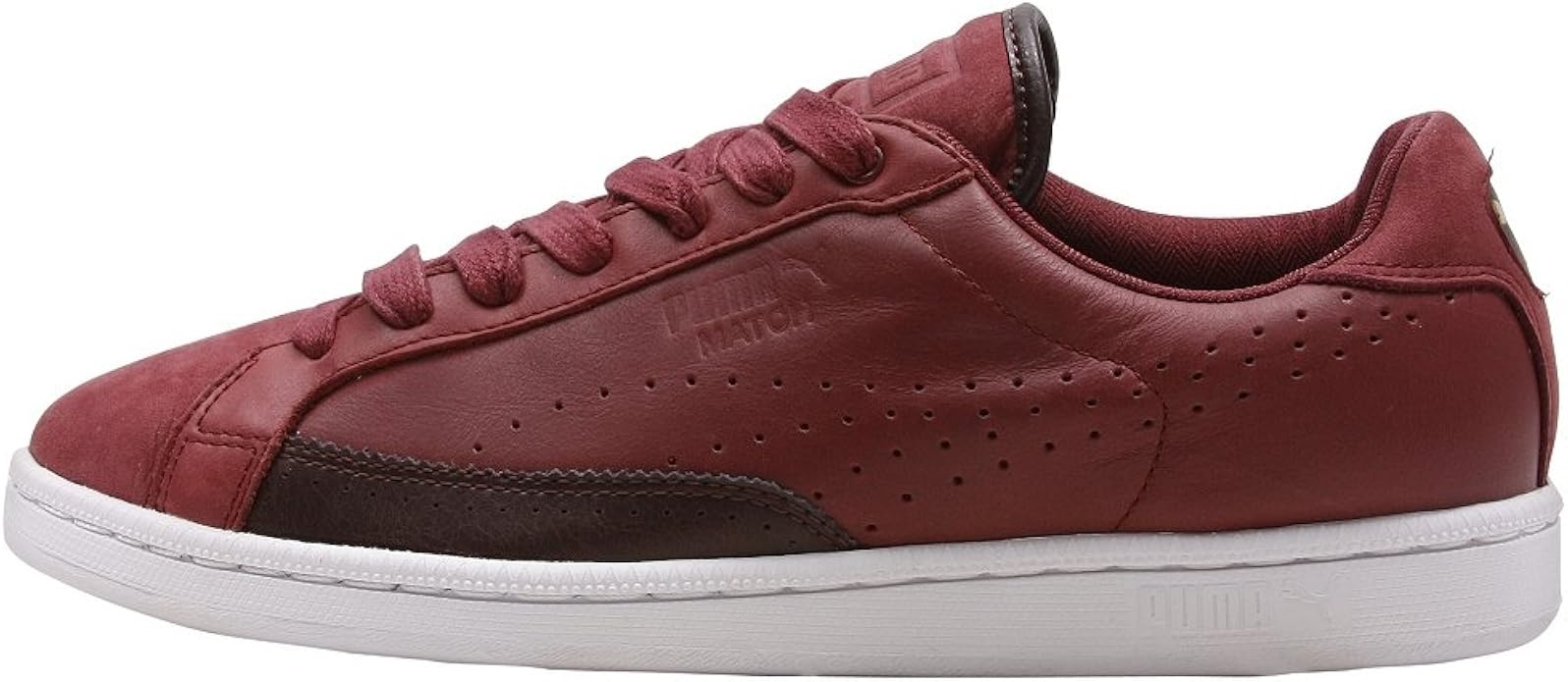 burgundy puma sneakers