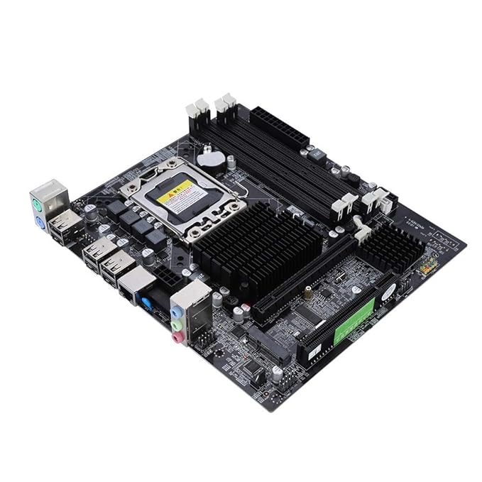 ASHATA LGA 1366 DDR3 Mainboard,X58 Desktop Computer Motherboard 4xDDR3 DIMM Speicher,4 Speichersteckplätze LGA 1366 USB2.0 SA