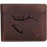 Karla Hanson Men's RFID Blocking Leather Wallet (Brown Elk)