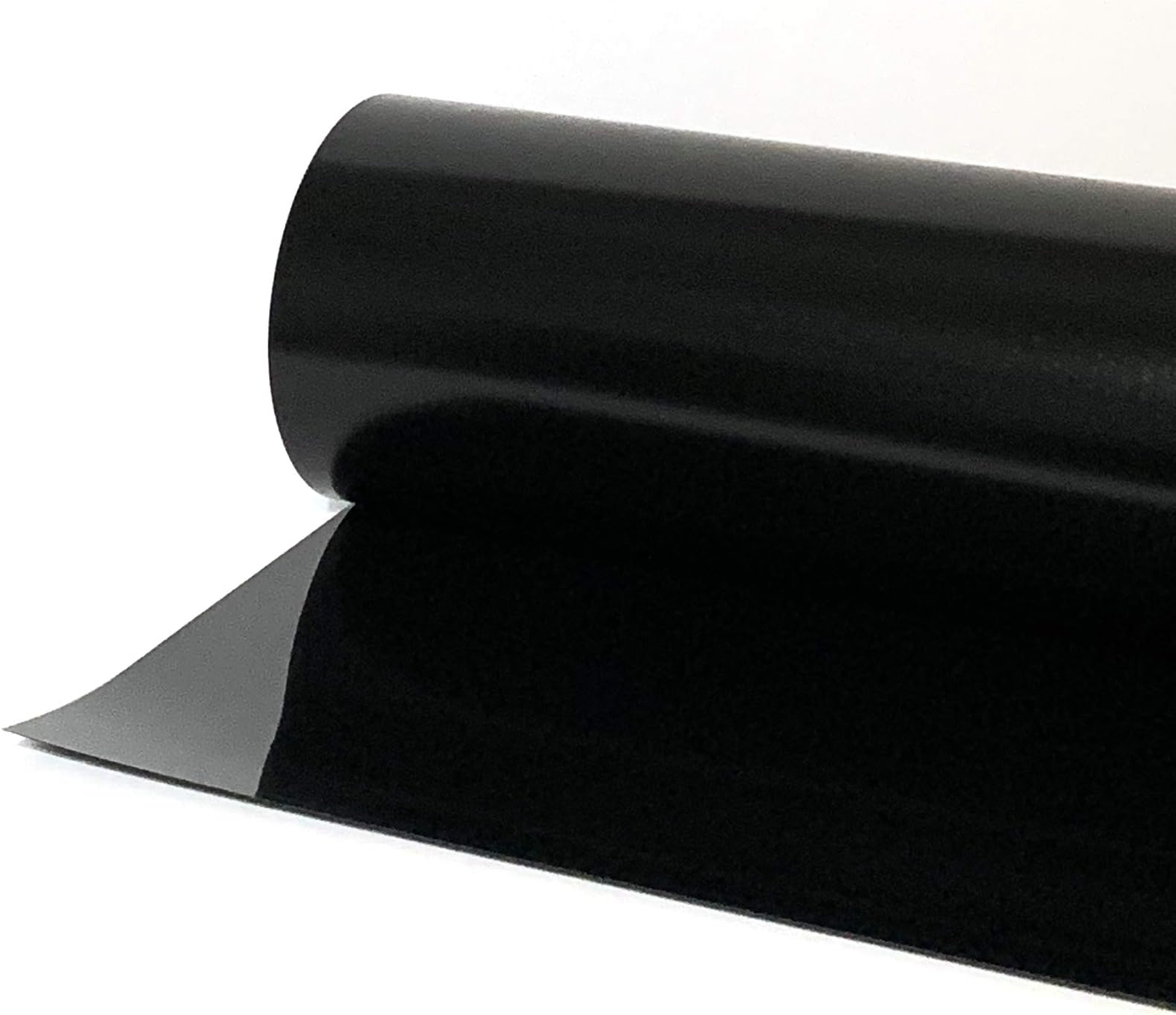 ThermoFlex Stretch 15" Roll of Iron on Heat Transfer Vinyl, HTV (Black, 5 Feet)
