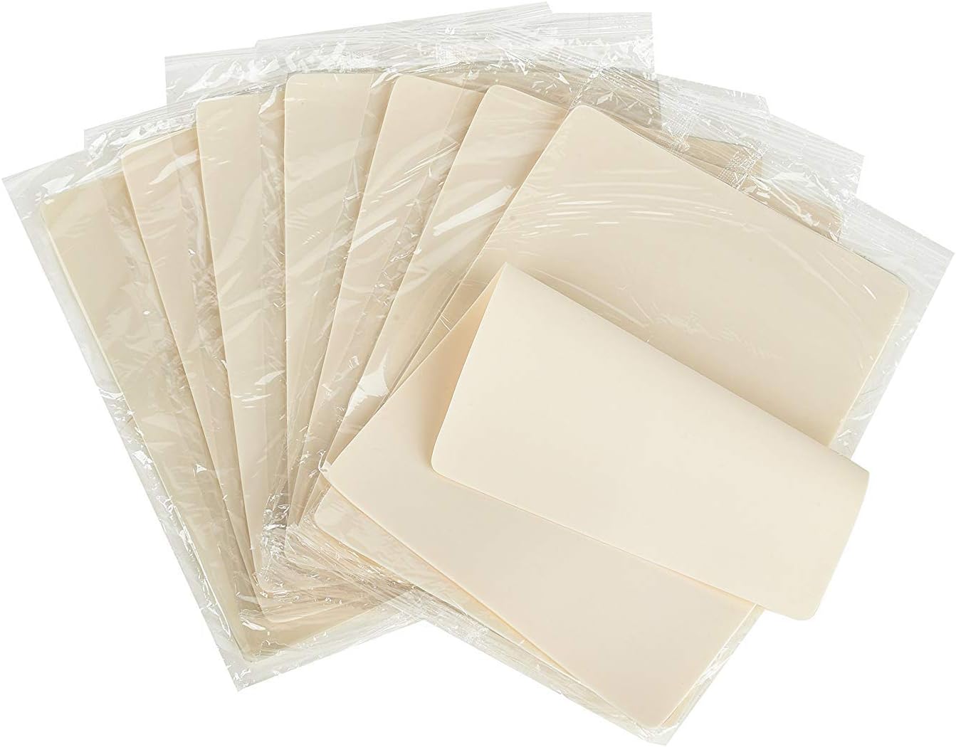 Lekeeu Tattoo Practice Skin - 8 PCS Double Sided Silicone Fake Skin 6 x 8in 1mm Thick for Beginners and Experienced Artists