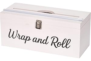 GOFIKA Plastic Wrap Dispenser with Cutter– Fits 12" 3000ft Costco Wrap, Foil, Cling, Wax Paper for Kitchen, Restaurant