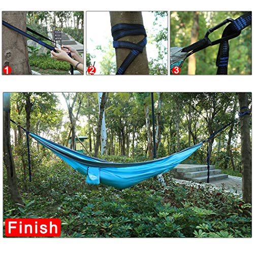 Double-Camping-Hammock-with-Mosquito-Net11ft-and-Sturdy-Tree-Straps-660LBS-Capacity-118L-x-78W-Lightweight-Portable-Easy-Setup-for-Camping-Backpacking-Kayaking-Beach-Patio-Garden-Yard