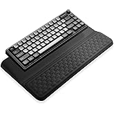 Starvortex Keyboard Stand with Wrist Rest, Ergonomic Keyboard Pad with Wrist Support, Keyboard Riser & Soft Memory Foam Cushion, 43cm Arm Rest Desk Accessories for Office,Home (Black)