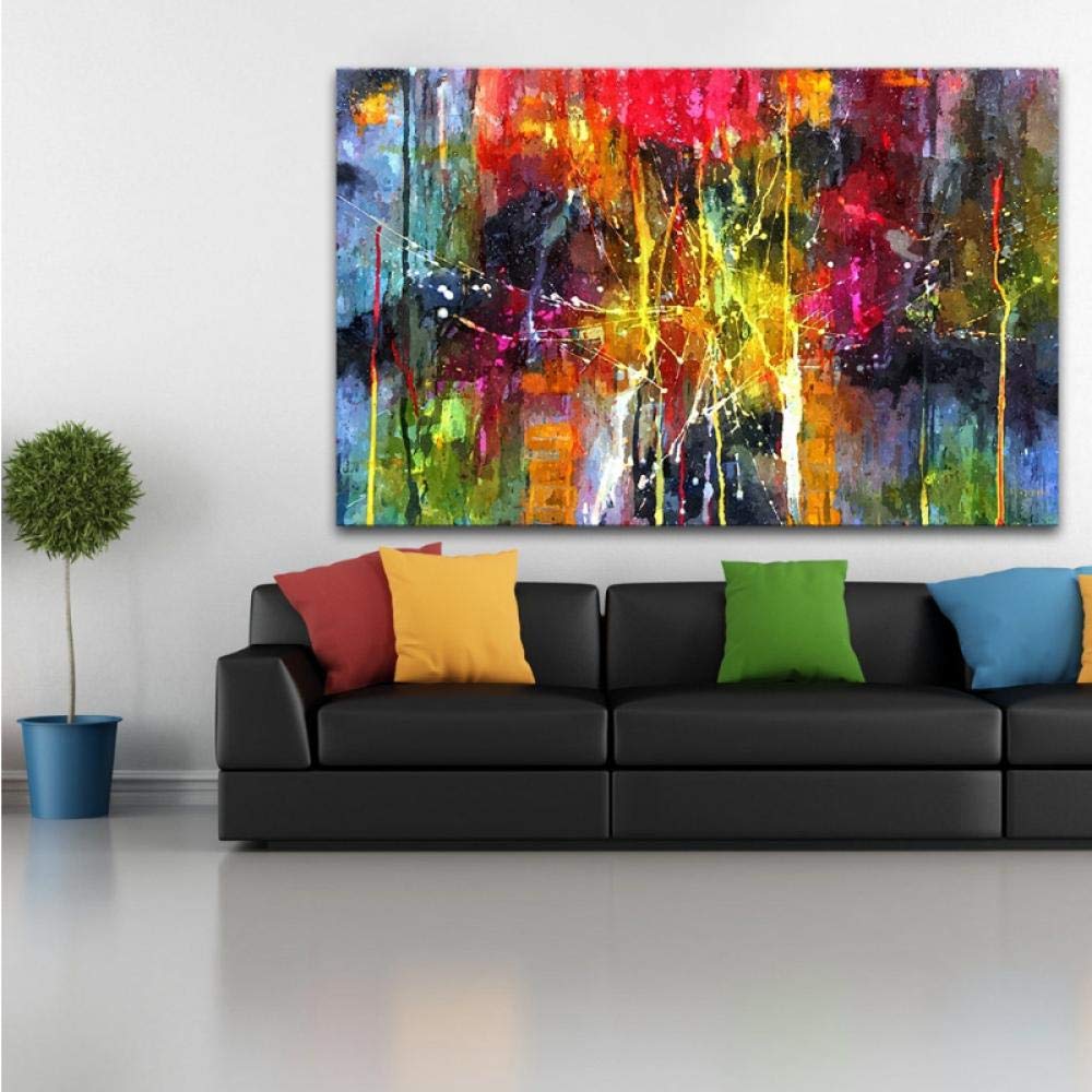 Amazoncom Zxianc Quadro Astratto Dipinto A Colori Su Tela