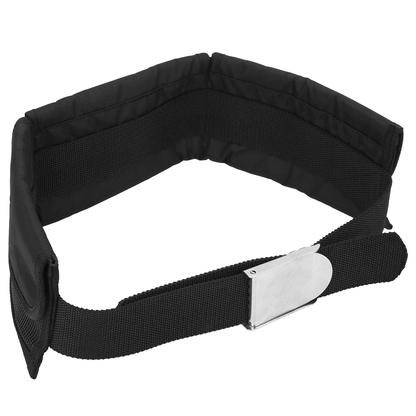 Alomejor Diving Weight Belt, 3‑Pocket Counterweight Waist Belt Adjustable Heavy Duty Weight Belt with Buckle for Dive Swim Snorkeling Scuba (Weights not included)