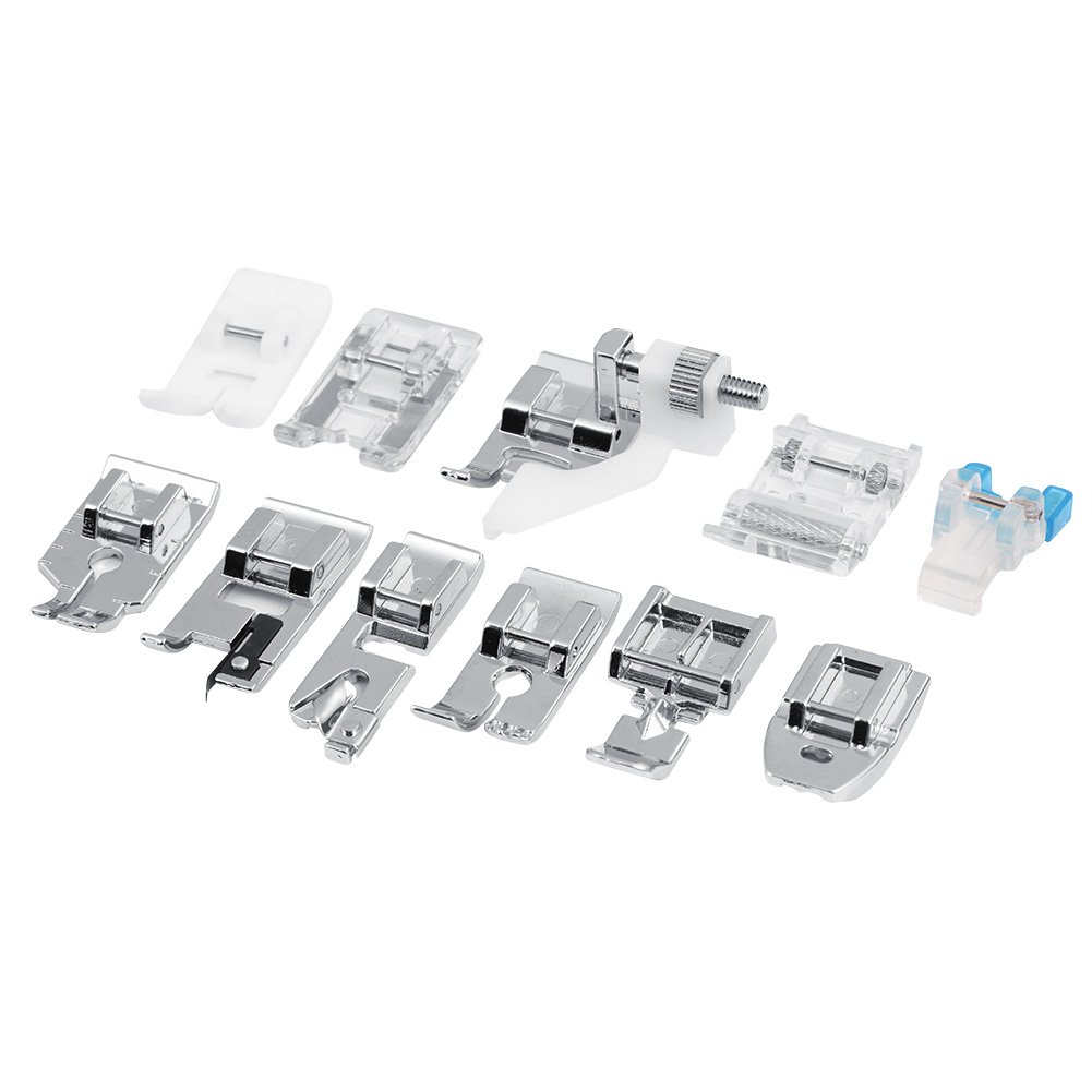 Sewing Machine Presser Feet Kit,11pcs/set Multifunctional Presse feet Quilting Zipper Widely Application Convenient
