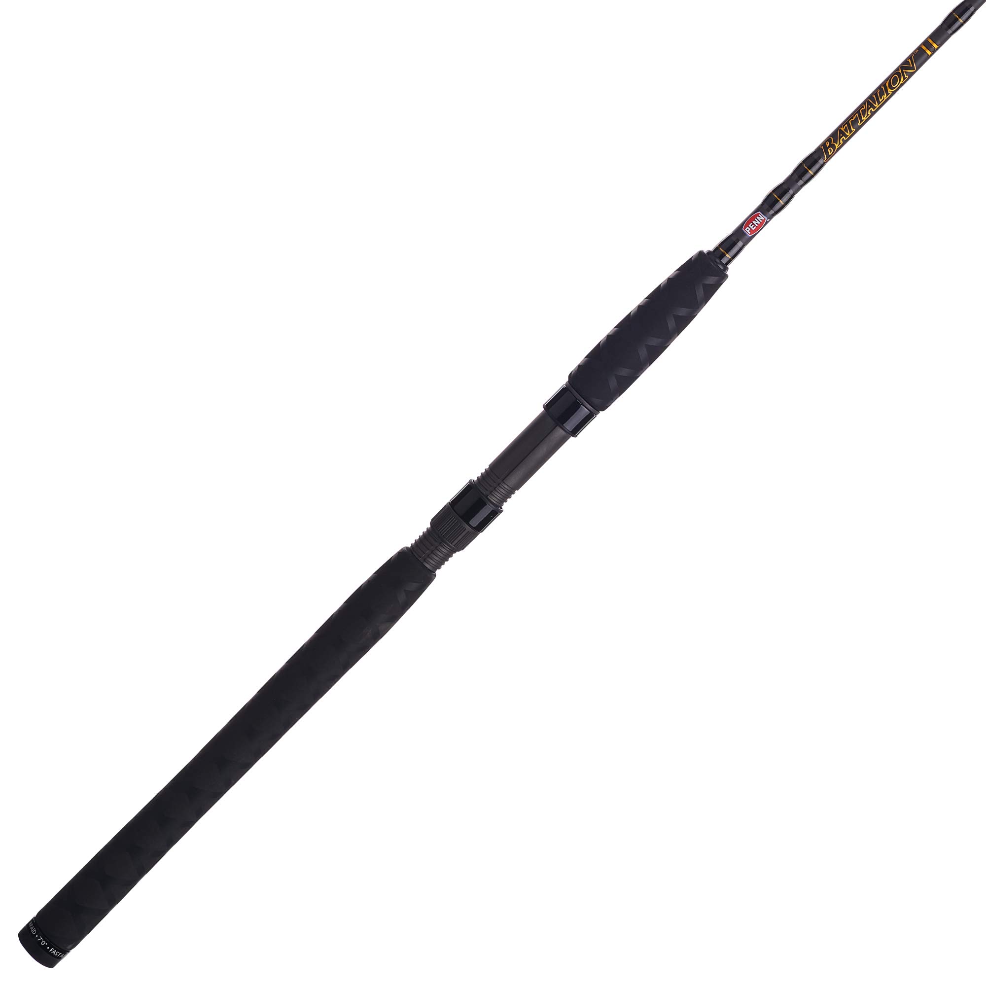 PENN Battalion II 7’ Inshore/Nearshore Spinning Rod; 1-Piece Fishing ...