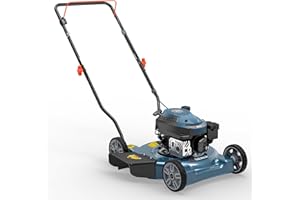 SENIX 20" Gas Lawn Mower, 144 cc Gas Powered Lawnmower, 4-Cycle Engine Walk-Behind Push Lawn Mowers, 3 Position Height Adjustment for Yard and Garden, cortadora de pasto
