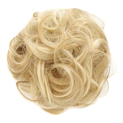 Inkach Messy Hair Bun Extensions For Black Women Hair Donut Updo