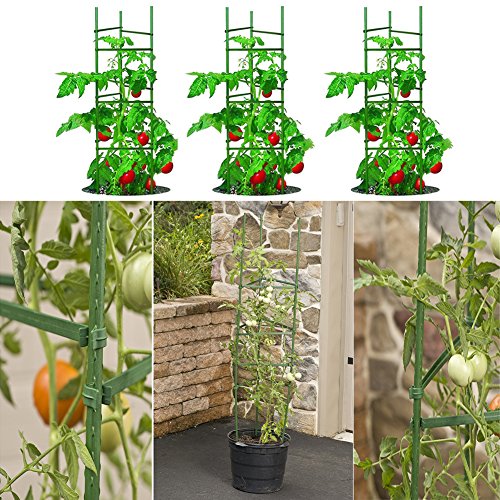 1 YIDIE+Sturdy+Garden+Stakes+Plastic