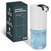 Automatic Soap Dispenser Touchless - 13.5 Oz Automatic Hand Soap Dispenser, 4-Level Adjustable Foaming, Rechargeable and Long-Lasting, Good for Kitchen, Bathroom, Hotels, Great as Valentines Day Gift