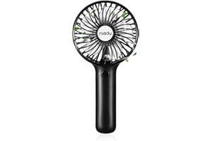 MIADY Upgraded 5000mAh Portable Handheld Fan 3 Speed Mini USB Strong Wind 7-20 Hours Runtime Personal Electric Small Fan for Travel Office Outdoor(Black)