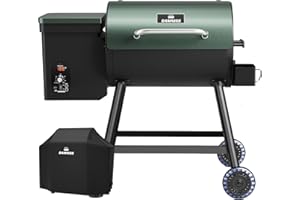 DAMNISS Electric Wood Pellet Smoker Grill 8 In 1 BBQ Grills for Outdoor Grill with Auto Feed & PID Temperature Control (180-4