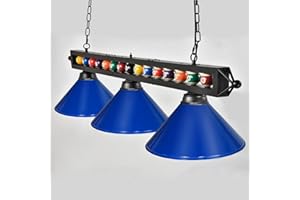 ETOTEN 59" Pool Table Lighting for Billiard Table, Billiards & Pool Table Light Fixtures for 7' 8' 9' Table - Pool Table Light, Billiards Light for Snooker Table,Billiards Room,Game Room(Blue)