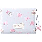 Sunwel Fashion Small Cute Wallets with Ballets Floral Bow Charm Card Holder ID Window for Women Girls