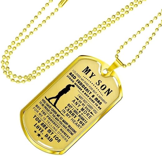 daddy dog tag necklace personalized