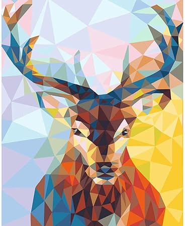 Pintura Digital Pintada A Mano Para Adultos Sin Marco, Ciervo De Piedra De  Ladrillo, Pintura Animal Llena De Mano, Decoración De La Sala De Estar,  Pintura Al Óleo: Amazon.es: Hogar