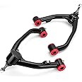 Upper Control Arms for 2007-2018 Chevy Silverado 1500, 2-4" Lift Adjustable Tubular Steel Control Arm With Ball Joint Fit 2007-2014 GMC Sierra 1500 Avalanche Tahoe Yukon, UCA Replace Stock Forged Arms