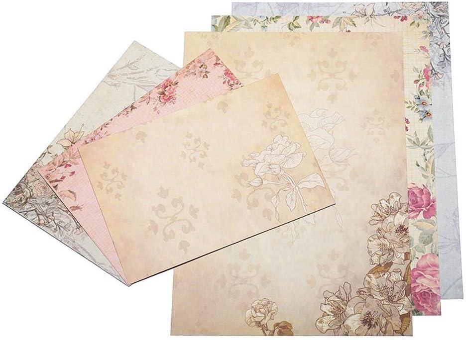 Tashido 40 Sheet Vintage Stationery Sets with Envelopes for Writing Letters