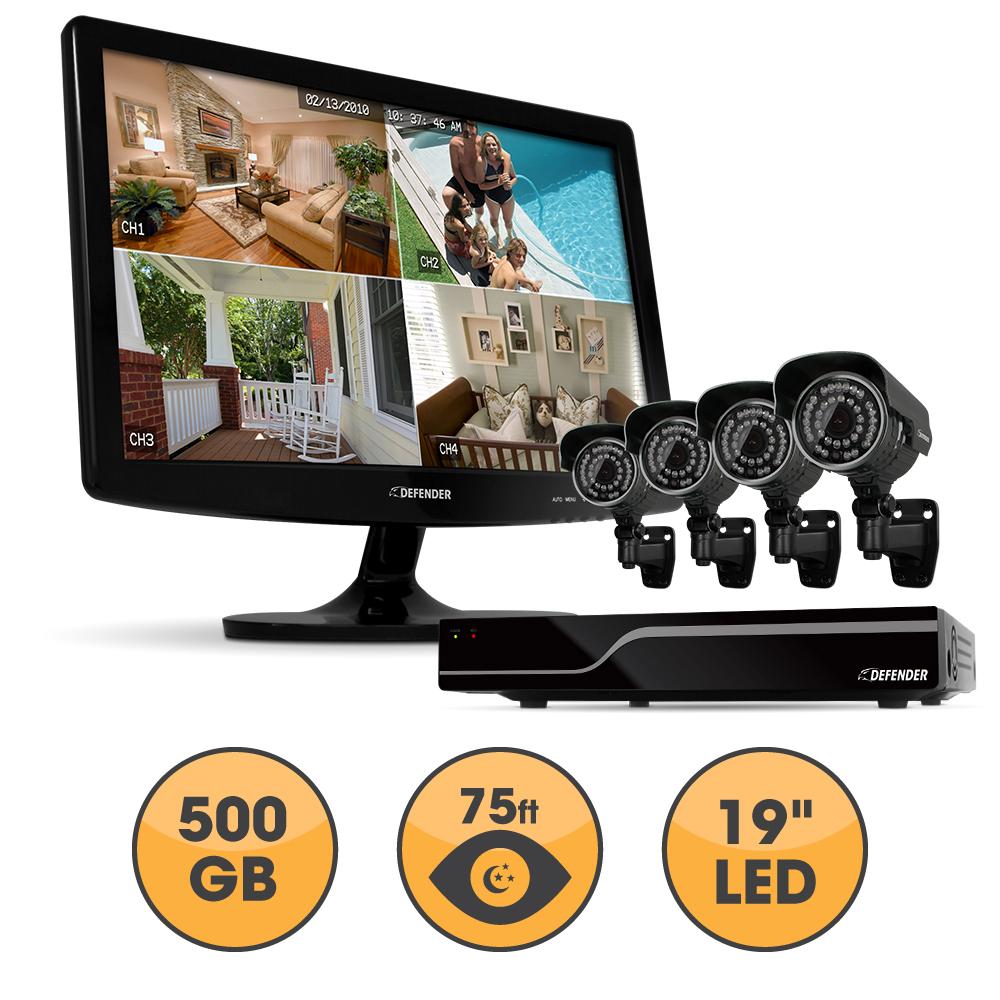 Amazon.com  Defender Sentinel 8CH Smart Security DVR with 4 Ultra Hi