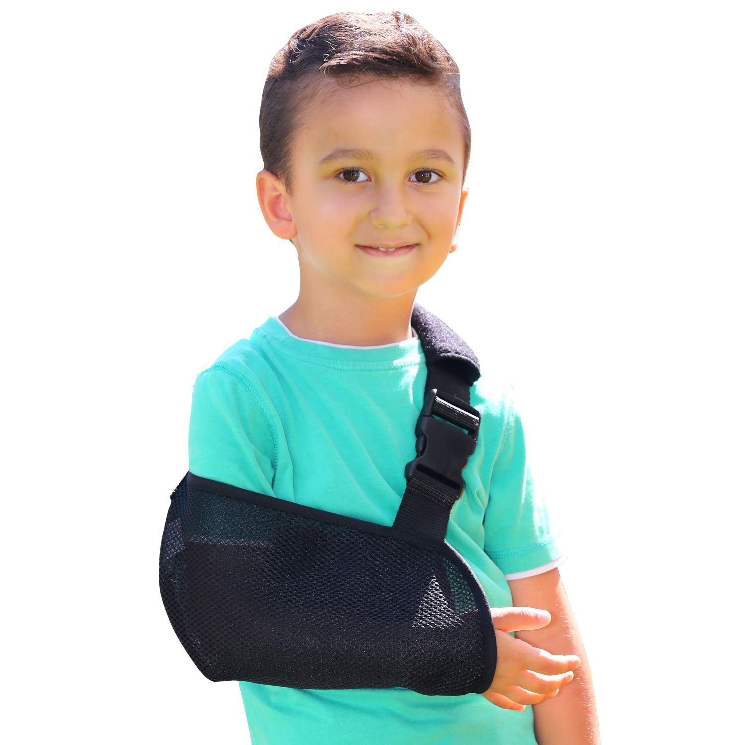 SOLES SOLES81 Pediatric Mesh Arm Sling with Padded Shoulder Strap (Black)