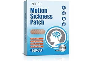 Motion Sickness Patch, 36-Pack, Anti-Nausea for Sea Travel, Fast Acting