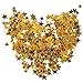 Pengxiaomei 30 g / 1 oz Gold Star Confetti, Plastic Glitter Foil Stars Sequin for Party Decorations
