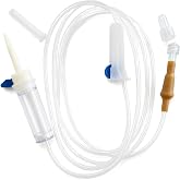 (12PCS/Box) IV Extension Set,67" I.V Tubing,Sterile Individual Packaging,for Lab and Pets Veterinary (Screw Mouth)