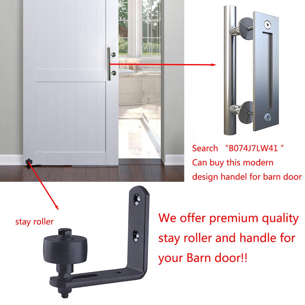 Commercial Door Hardware Hetai Heavy Stay Roller Adjustable Bottom Guide Roller Wall Mounted