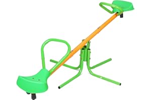 FULVARI Seat Teeter Totter for Kids Outdoor,360° Rotate Seesaw,Sit and Spin Teeter Totter for Kids, Toddlers, Boys, Children, Playground Equipment Swivel Teeter Totter for Outdoor Backyard/Indoor (2-seat)