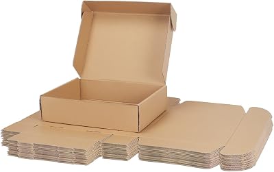 RLAVBL 20 Pack 12x9x3 inch Corrugated Shipping Boxes Brown