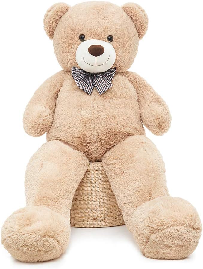 Misscindy Giant Teddy Bear Plush Stuffed Animals for Girlfriend or Kids 47 inch, (White): Toys & Games