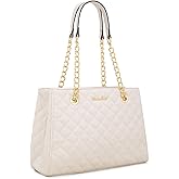 Montana West MEDIUM Tote Bag for Women Quilted Chain Handbags Shoulder Purse