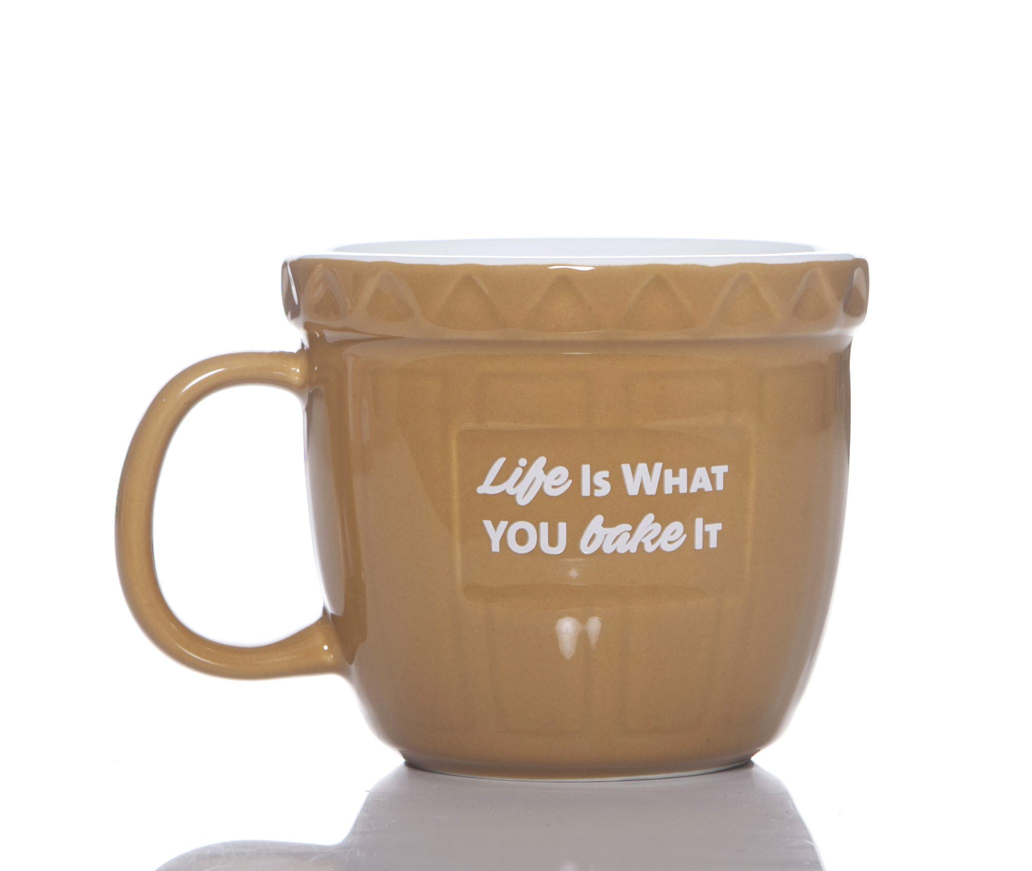 Boxer Gifts Life is What You Bake It Novelty Baking Mug | Funny Christmas Birthday Mother’s Day Gift for Her | Ceramic