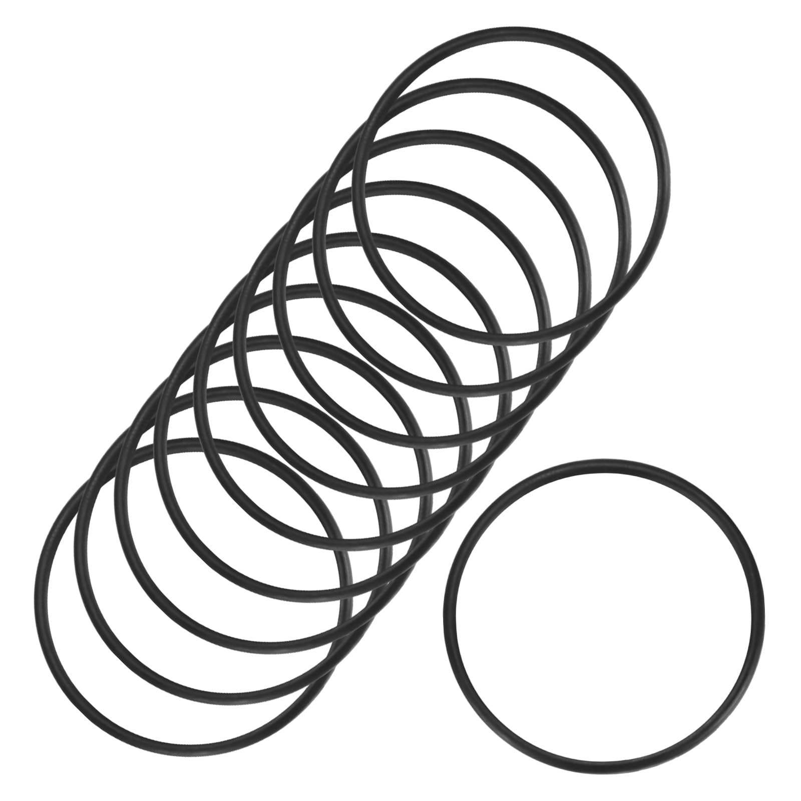 Photo 1 of M METERXITY 10-Pcak Nitrile Rubber O-Rings, 41mm ID, 45mm OD, 2mm Width, Metric Sealing Washer Gasket for Automotive Machine Plumbing/Faucet/Air or Gas Connections, Resists Oil and Heat