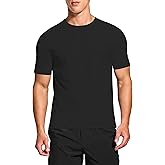 DEMOZU Men's Short Sleeve Workout T-Shirt - Quick Dry Moisture Wicking Athletic Tee (Big & Tall)