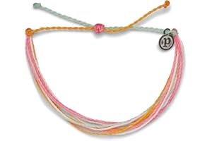 Pura Vida Original Bracelet - Adjustable Band, 100% Waterproof - Plated Brand Charm