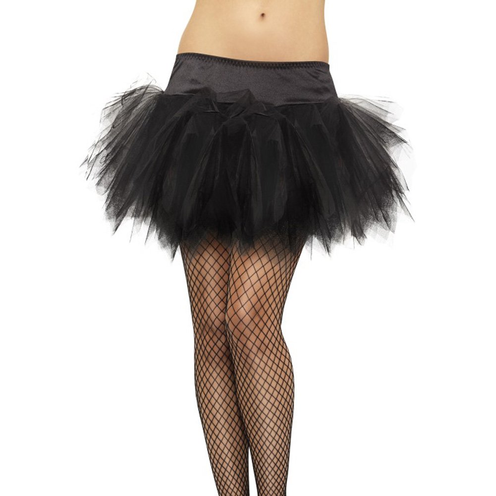 Smiffys Tutu, Frilly, Black , Fever Tutu's & Petticoats Fancy Dress, Acessories Dress Up Accessories Halloween