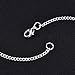 eBoot 20 Inch Silver Plated Link Cable Chain Necklaces and Twisted Cross Chain Necklace, 12 Pieces