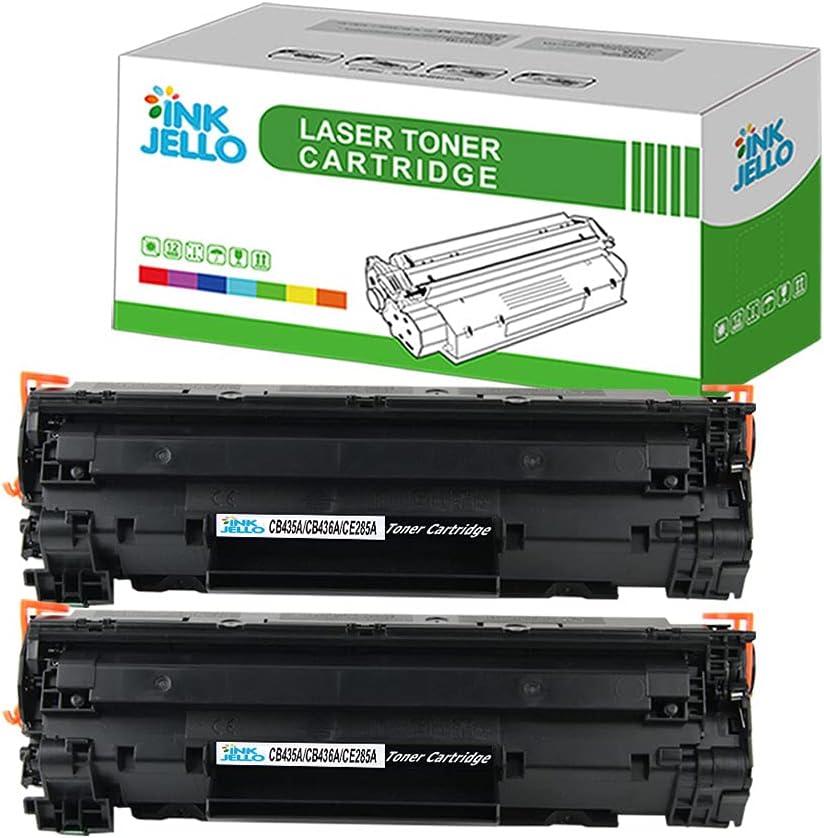InkJello 2PK Black Toner for HP LaserJet P1005 P1006 P1007 P1008 P1009 CB435A