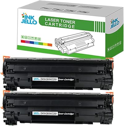 InkJello 2PK Black Toner for HP LaserJet P1005 P1006 P1007 P1008 P1009 CB435A