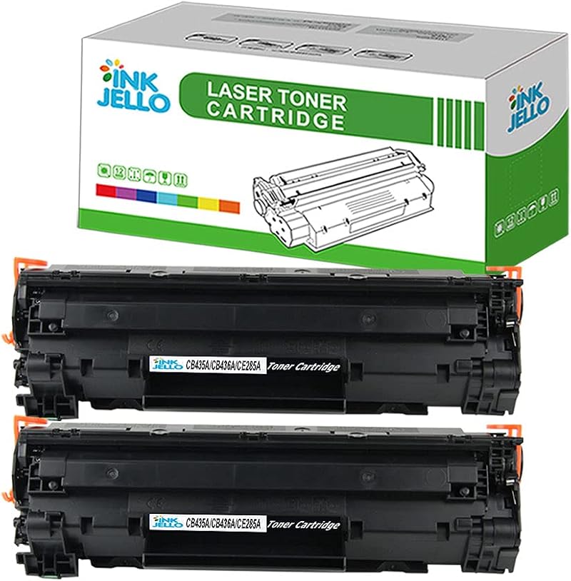 InkJello 2PK Black Toner for HP LaserJet P1005 P1006 P1007 P1008 P1009 CB435A