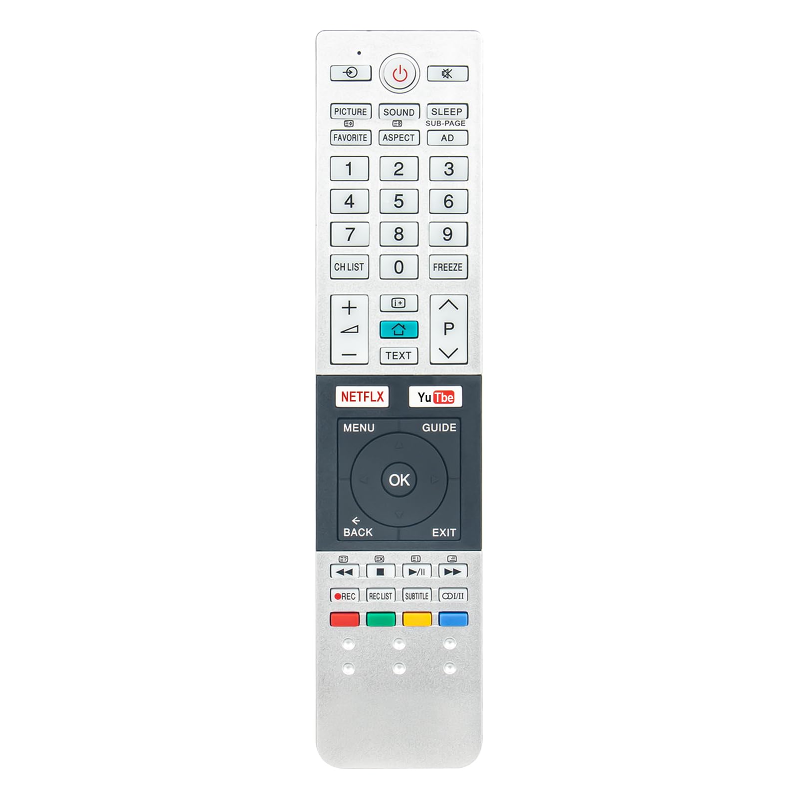 New CT-8522 Remote Control Replacement -VINABTY CT8522 Replace Remote Control fit for TOSHIBA LCD TV CT-8514 CT-8516 CT-8517 CT 8522 32L4750A 40L4750A 43L4750A 49L4750A L475*SERIES TV RemoteController