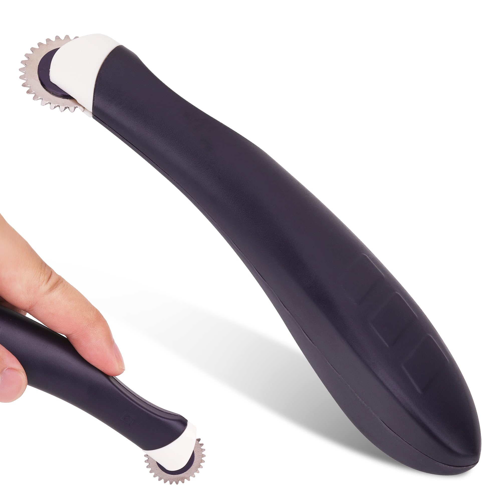 Trimming Shop Tracing Wheel for Pattern Cutting - Rotary Cutter Tool with Ergonomic Plastic Handle, Pattern Notcher for Sewing, Dressmaking, Cross Stitching, Fabric & Leather DIY, Use on Paper Cloth