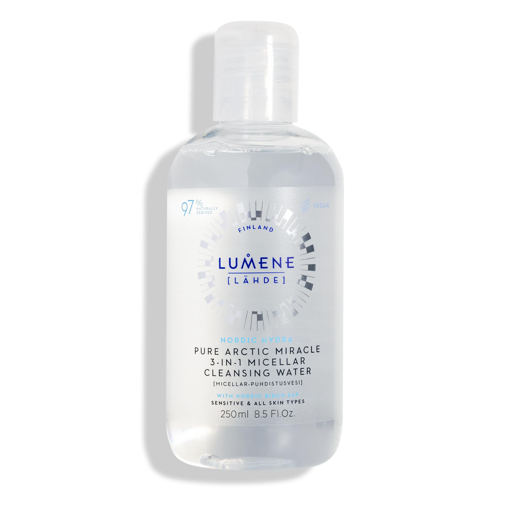 LUMENE Nordic Hydra [LAHDE] Pure Arctic Miracle 3-in-1 Micellar Cleansing Water, Vegan 250ml
